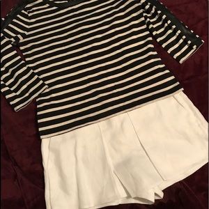 J Crew white Linen Skorts sz 10 NWOT